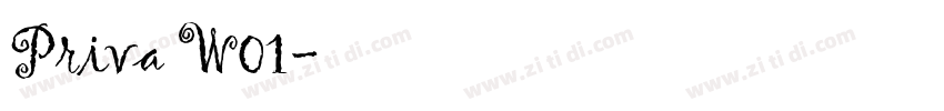 Priva W01字体转换